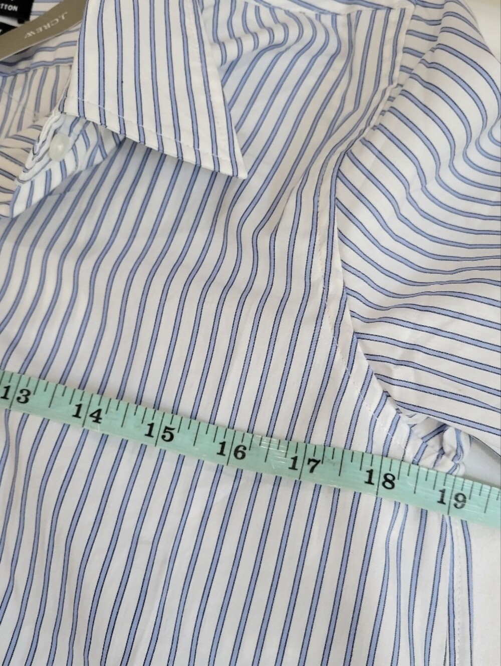 J Crew Jules classic-fit shirt in striped cotton poplin CN878 Size 8 Petite NEW - Picture 7 of 7